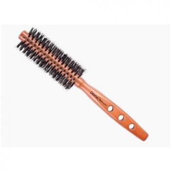 Cepillo de Jabalí Pequeño Redondo para Cuidado del Cabello - Disprof, Cerda Mixta, Diámetro 15 mm