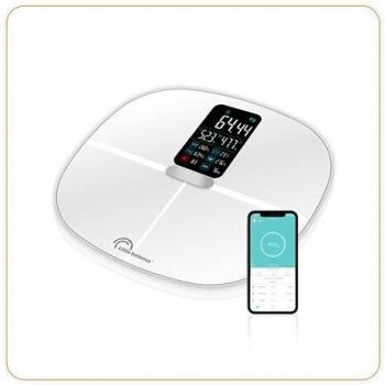 Báscula Digital de Baño Conectada Little Balance 8464 - Impédancemetro Blanco 180 kg / 100 g