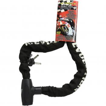Bottari SPA 64933 sin Problema Anti Robo de Cable con candado y Llave de diámetro 10 x 10 mm, 900 mm, Color Negro