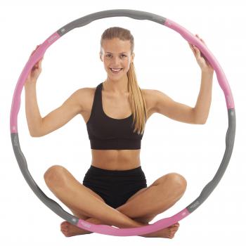 Aro Hula Hoop Fitness Rosa 1.2 KG Just Be... - Deporte y Ocio