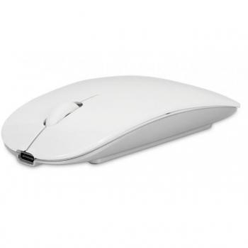LMP Master Mouse Carga inalámbrica Bluetooth con estándar Qi o USB-C, 2 Botones y Rueda de Desplazamiento - Plateado