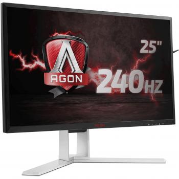 Monitor Gaming AOC AGON AG251FZ - 25 Full HD, 240Hz, 1ms, TN Panel, FreeSync Premium, Resolución 1920x1080, Brillo 400 cd/m2, D-SUB/DVI/HDMI/Displayport Conexiones