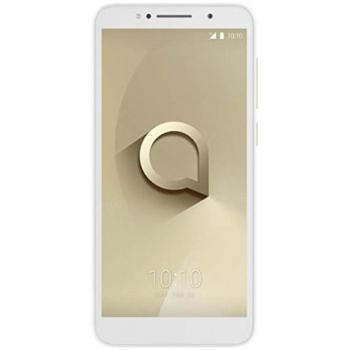ALCATEL 1C Smartphone Quad Core 1.3 GHz, Pantalla de 5.34 960x480p, 3G, Cámara de 8Mpx y Frontal de 5Mpx, 1GB de RAM, 16GB de ROM, Dorado