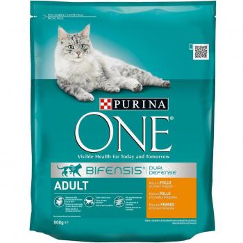 Purina One Pienso Bifensis Para Gatos Adultos De Pollo Y Cereales