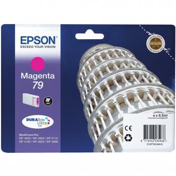Epson 79 Magenta Original Cartucho de Tinta C13T79134010 para WorkForce Pro WF-4630DWF, WF-4640DTWF, WF-5110DW, WF-5190DW, WF