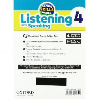 Oxford Skills World. Listening & Speaking 4. Classroom Presentation Tool Access Card