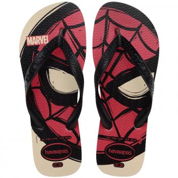 Chanclas Havaianas Top Marvel Logomania Beige - ¡Descubre la Colección de Chanclas de Goma para Hombre con Diseños Exclusivos!