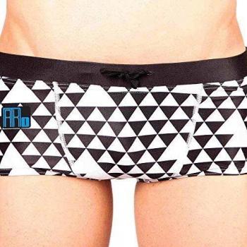 Bañador Bóxer Mako Hombre Triángulos Negros Talla 80