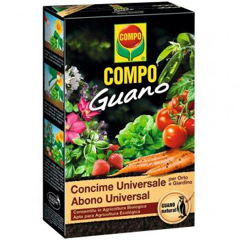 Abono Guano Universal 1Kg - Estiércol universal con guano, formulación rica en nutrientes, ideal para todo tipo de plantas, mejora la estructura del suelo y favorece el crecimiento saludable