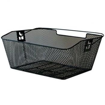 XLC Hinterradkorb-2128210200 Cesta para Rueda Trasera, Unisex Adulto, Negro, 39 x 30 x 17 cm