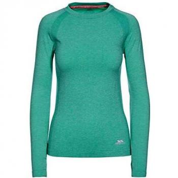 Trespass Welina - Camiseta Deportiva para Mujer, otoño/Invierno, Mujer, Color Tropical Marl, tamaño Large