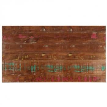 Tablero de Mesa Rectangular de Madera Maciza Reciclada 120x50x2,5 cm