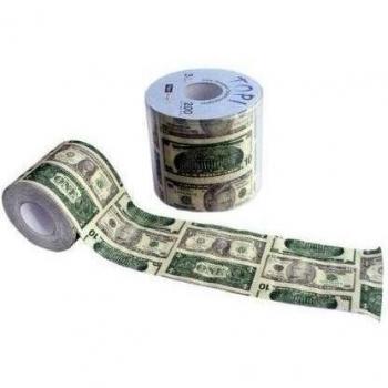 Dólar de papel higiénico cuenta de dinero de la novedad