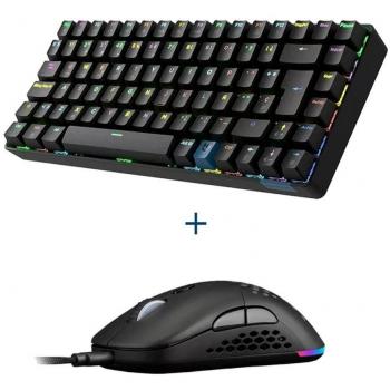 Hiditec Pack Gaming Teclado Mecánico Inalámbrico GM1K + Ratón Inalámbrico GX30 PRO Wireless