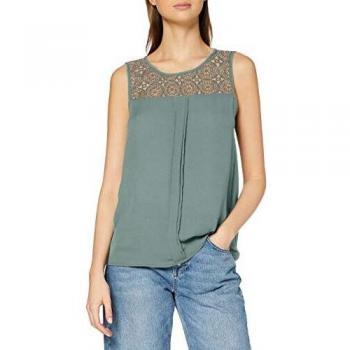Only Onlvenice S/l Lace Top Noos Wvn Camiseta sin Mangas, Verde