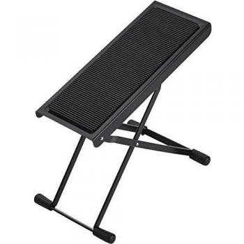 K&M 14670 Adjustable Guitar Footrest Black with 6 Positions