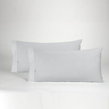 Pack de 2 Fundas de Almohada Color Perla - 45x90 cm - 50% Algodón / 50% Poliéster - Suave, Resistente y Duradera