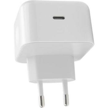Cargador Rápido USB-C Power Delivery 20W Compacto Blanco