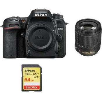 Cámara Digital Réflex Nikon D7500 Kit con Lente AF-S 18-105mm F3.5-5.6G ED VR + Tarjeta SD de 64GB