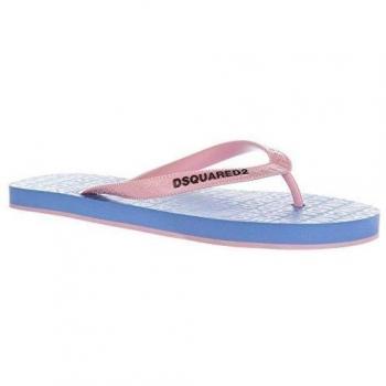 Dsquared2 hombres zapatillas sandalias chanclas en goma nuevo rosa EU 39 S16FF102 172 M600