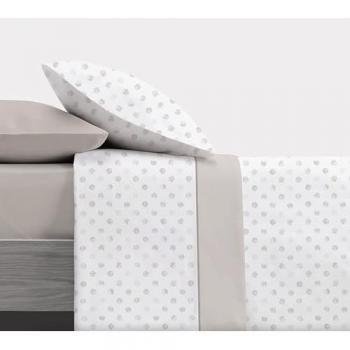 Juego de Sábanas Extrasuave 4 Piezas Port Beige 180x190 cm - Algodón/Poliéster - Ideal para Primavera y Verano - Incluye Sábana Bajera, Sábana Encimera