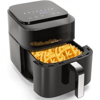 Freidora de Aire Taylor Swoden 6.5L 1800W Sin Aceite con Pantalla Táctil LED, Doble Resistencia, Ventana de Visualización y Libro de Recetas