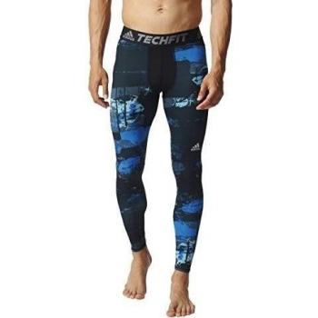 adidas Tf Base Tight - Mallas para hombre, color azul, talla S