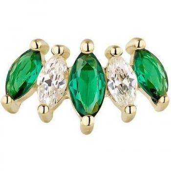 Ear Candy - Piercing Lili de plata bañado en oro amarillo 18k