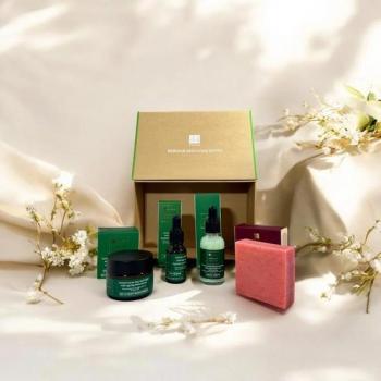 Dr Botanicals Anti-Ageing Green Caviar Morning Skin Care Set with Argan Oil and Lightweight Serum