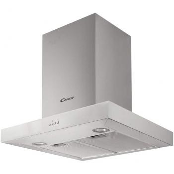 Candy CMB655X, Campana extractora 60 CM, 3 Niveles de Potencia, 160W, 552,5M3/H, Filtros de Carbono, 2 Paneles Aluminio Antigrasa, Iluminación LED, 66DB, Clase C, Acero Inoxidable