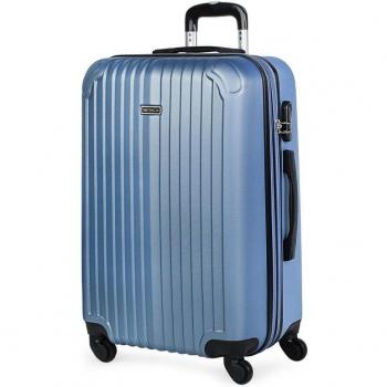 Maleta de Viaje Rígida 4 Ruedas Mediana Itaca Sevron Azul Zafiro
