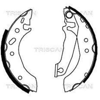 Triscan 8100 16535 Juego de zapatas de frenos