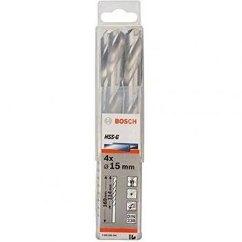 Bosch Professional 2608585594 Metal Drill bits HSS-G, DIN 338, Silver
