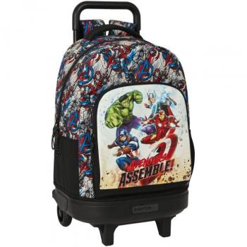 Mochila Grande con Ruedas Compact Extraíble Avengers Forever 33x45x22cm