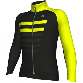 Ale PRR Piuma Chaqueta Racing con Windtex, Hombre, Negro/Amarillo, M