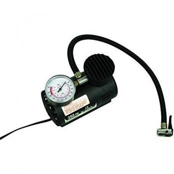 Compresor de aire Carpoint 12V - 17 bar, plástico negro
