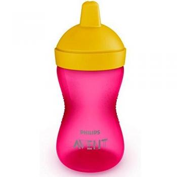 Biberón Avent 300 ml con Boquilla Dura Rosa +12 meses