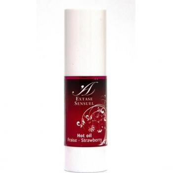 Aceite Estimulante de Calor con Sabor a Fresa Extase Sensuel 30ml