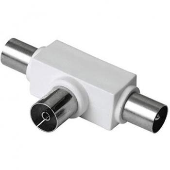 Hama 122471 Divisor de señal para cable coaxial Blanco - Splitter/Combinador de cables