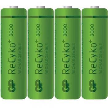 GP Rechargeable Batteries AA NiMH 2100 mAh, Pack of 4 en Embalaje con ampolla