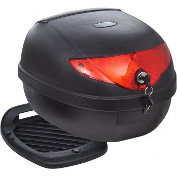 vidaXL Motorbike Top Case 36 L for Single Helmet Motorcycle Bag Back Luggage