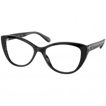 Ralph Lauren RL6211 5001 Armazones para Mujer Negros, Lentes Recetados Para Mujer Negros, Gafas Recetadas para Mujer Negras