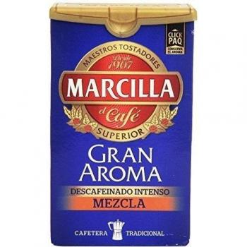 MARCILLA cafe molido descafeinado intenso mezcla gran aroma paquete 200 gr