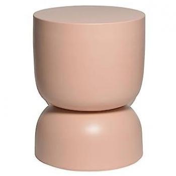 Mesa Auxiliar de Metal Rosa Madi, 32x32x42 cm