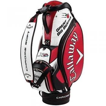 Callaway Tour Authentic Staff - Bolsa para carro de golf, color blanco / negro / rojo