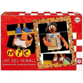 Educa 19103 JOC del Mirall. Disfressa en Mic combinant Les Peces. A Partir de 2 anys