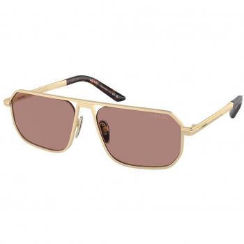 Prada PR A53S VAF10D Men's Sunglasses Gold Size 59