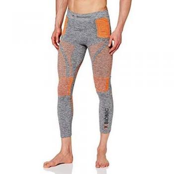 X-Bionic Malla Larga Energy Accumulator 4.0 Melange Hombre Capa De Base Pantalones Funcionales, Gris, S