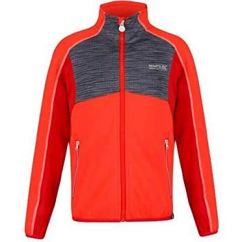 Regatta Oberon II-Chaqueta Softshell De Tejido Elástico Extol Soft Shell, Niñas, Fiery Coral/Dapple, 14 yr