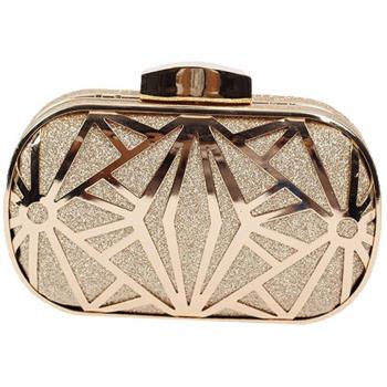 Dazzling hombro cadena bolso Messenger Bag bolso de mano Wedding Party Prom monedero del embrague noche bolsas, dorado